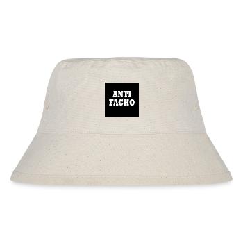 Anti facho - Stanley/Stella recycelter Bucket Hat - Naturweiß - Vorne