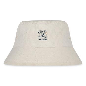 Verfolge deine Träume - Stanley/Stella recycelter Bucket Hat - Naturweiß - Vorne