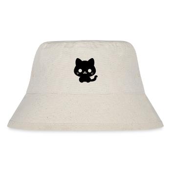 Katze - Stanley/Stella recycelter Bucket Hat - Naturweiß - Vorne