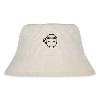 Kaffeebecher - Stanley/Stella recycelter Bucket Hat - Naturweiß - Vorne