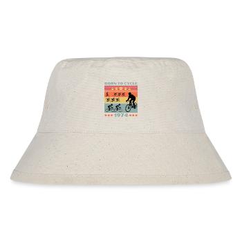 Passion for cycling Born to Cycle 1974 - Stanley/Stella Recycled Bucket Hat - natural - Front