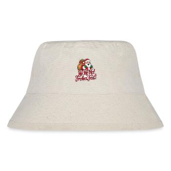 Weihnachtsmann – Ho Ho Ho! Frohes Fest - Stanley/Stella recycelter Bucket Hat - Naturweiß - Vorne
