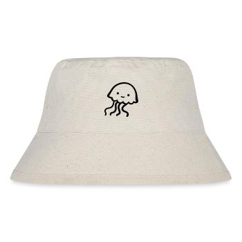 Jellyfish - Stanley/Stella Recycled Bucket Hat - natural - Front