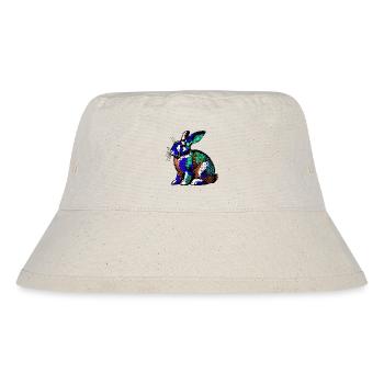 Kaninchen - Stanley/Stella recycelter Bucket Hat - Naturweiß - Vorne