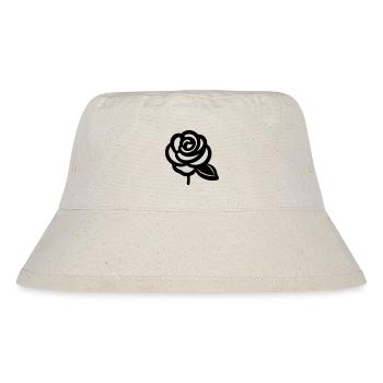Pink Flower - Stanley/Stella Recycled Bucket Hat - natural - Front