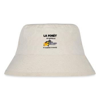Der Wald ruft mich und ich muss dorthin - Stanley/Stella recycelter Bucket Hat - Naturweiß - Vorne
