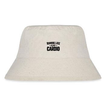 Jogging Running Late Is My Cardio - Stanley/Stella recycelter Bucket Hat - Naturweiß - Vorne