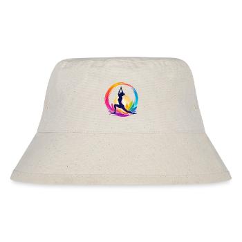 Colorful yoga in the circle of the sun - Stanley/Stella Recycled Bucket Hat - natural - Front