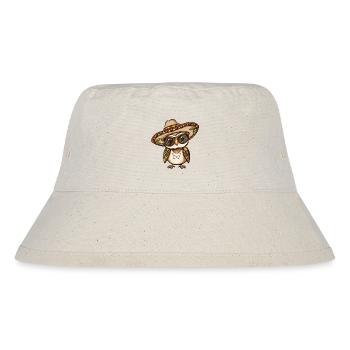 Sombrero comique drôle de la bande dessinée de la chouette - Bob recyclé Stanley/Stella - blanc naturel - Devant