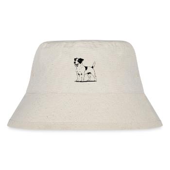 Jack Russell Terrier standing black - Stanley/Stella Recycled Bucket Hat - natural - Front