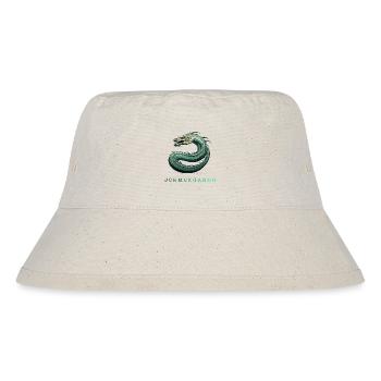 Die Midgardschlange „Jormungandr“ mit Schrift - Stanley/Stella recycelter Bucket Hat - Naturweiß - Vorne