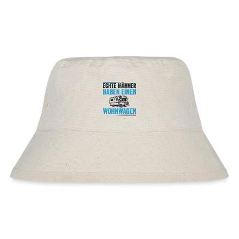 Wohnmobil Caravans Wohnwagen echte Männer - Stanley/Stella recycelter Bucket Hat - Naturweiß - Vorne