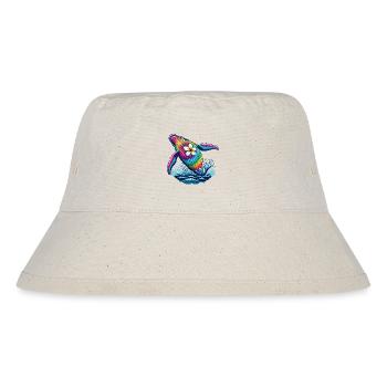 Tie Dye Whale Cruise Vacation 2024 Hawaii - Stanley/Stella Recycled Bucket Hat - natural - Front