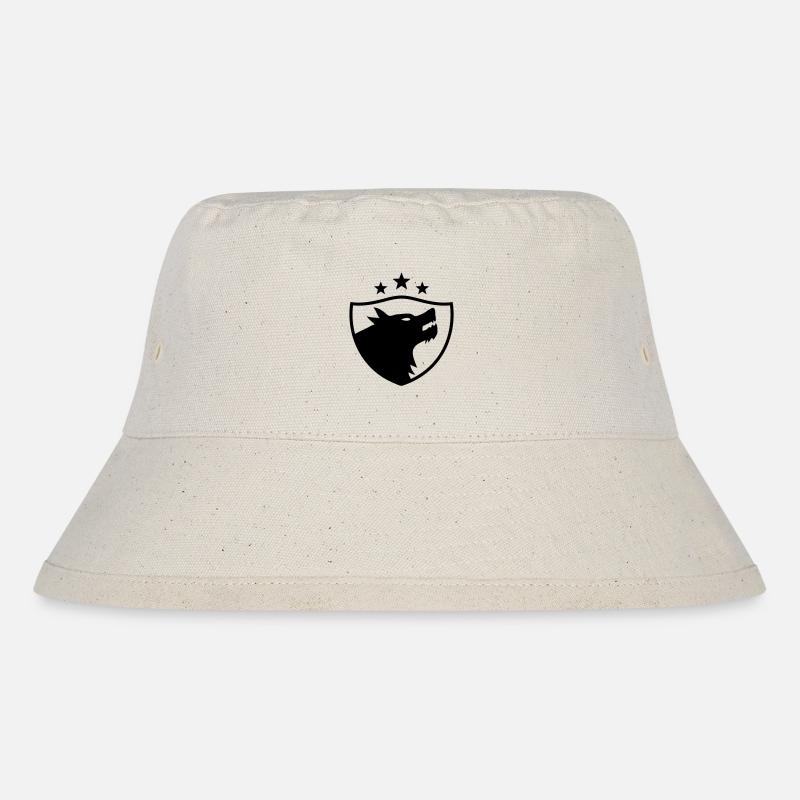 wolf - Stanley/Stella Recycled Bucket Hat - natural