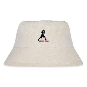 Muay Thai - Stanley/Stella recycelter Bucket Hat - Naturweiß - Vorne