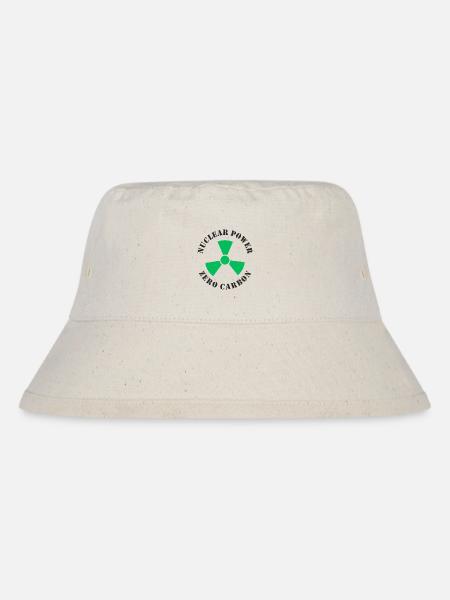 Nuclear Power, Zero Carbon - Stanley/Stella Recycled Bucket Hat - natural