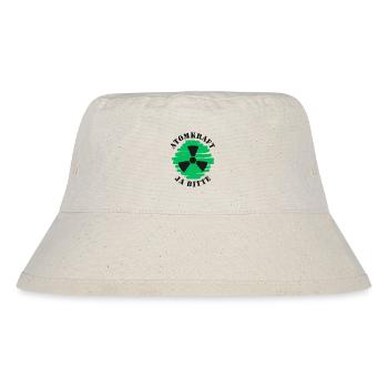 Atomkraft, Ja bitte, Kernenergie - Stanley/Stella recycelter Bucket Hat - Naturweiß - Vorne