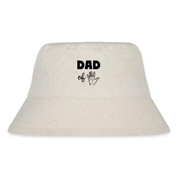 Dad of Five 5 Dad - Stanley/Stella recycelter Bucket Hat - Naturweiß - Vorne
