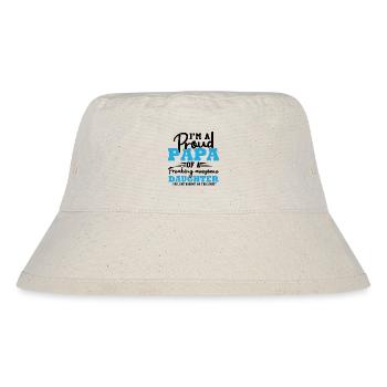 Ich bin stolz darauf, der Vater eines großartigen Mädchens zu sein - Stanley/Stella recycelter Bucket Hat - Naturweiß - Vorne