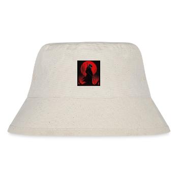 Sensenmann - Grim Reaper - Stanley/Stella recycelter Bucket Hat - Naturweiß - Vorne