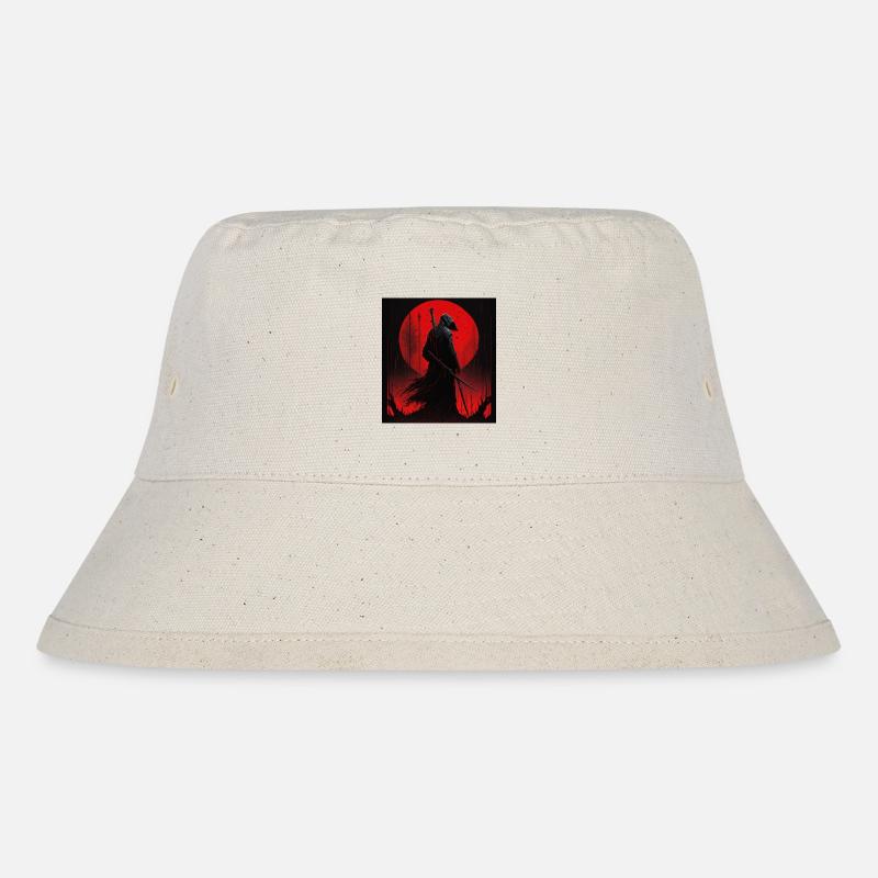 Sensenmann - Grim Reaper - Stanley/Stella recycelter Bucket Hat - Naturweiß