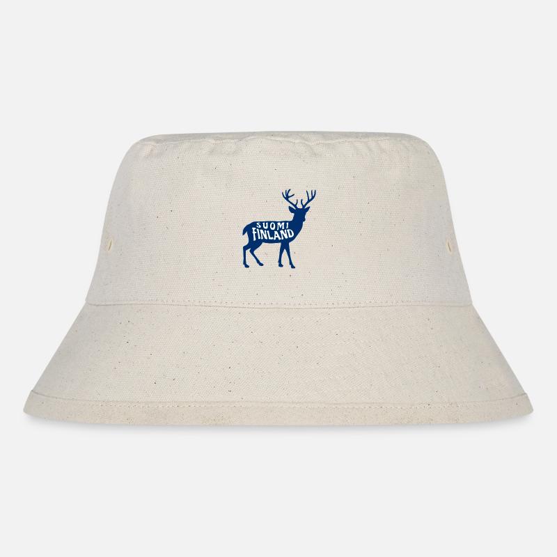 Suomi Finland Deer - Stanley/Stella Recycled Bucket Hat - natural