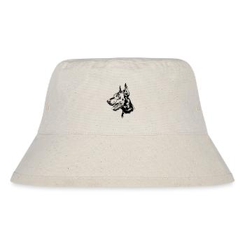 Dobermann Hundeportrait Hunde Hundesport Wilsigns - Stanley/Stella recycelter Bucket Hat - Naturweiß - Vorne