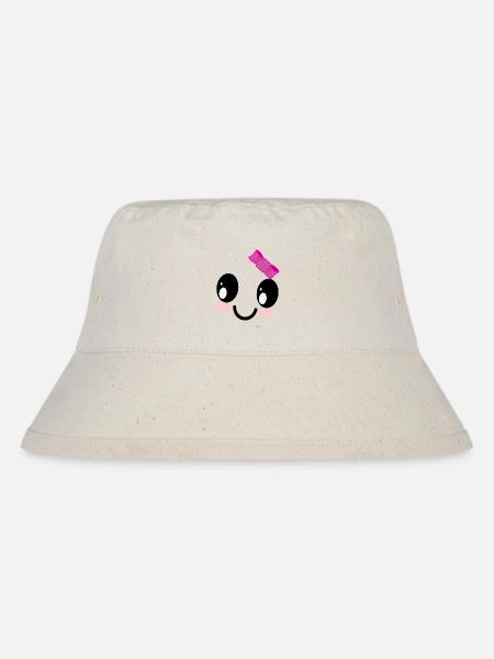 Süßes Mädchen Geister Gesicht Halloween Kostüm - Stanley/Stella recycelter Bucket Hat - Naturweiß