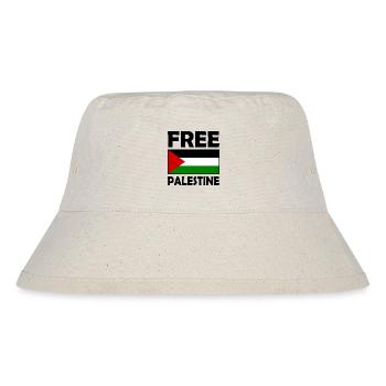 Free palestine - Stanley/Stella Recycled Bucket Hat - natural - Front