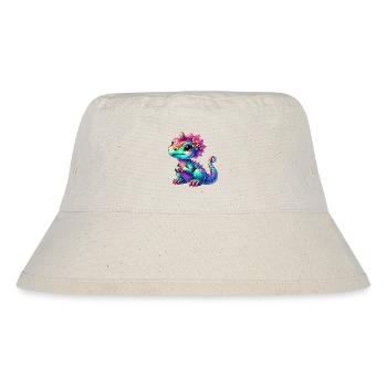 Dinosaurier - Stanley/Stella recycelter Bucket Hat - Naturweiß - Vorne