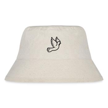 Taube - Stanley/Stella recycelter Bucket Hat - Naturweiß - Vorne