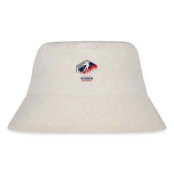 Verbier, Schweiz 2025 Skitour Bekleidung - Stanley/Stella recycelter Bucket Hat - Naturweiß - Vorne