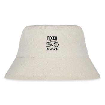 Fixies Fahrrad Urban City Style bike - Stanley/Stella recycelter Bucket Hat - Naturweiß - Vorne