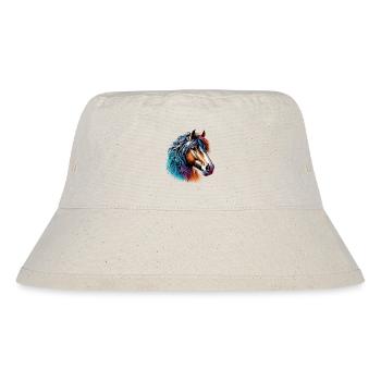 Horse - Stanley/Stella Recycled Bucket Hat - natural - Front
