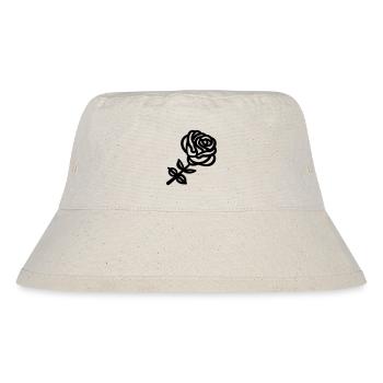 Pink Flower - Stanley/Stella Recycled Bucket Hat - natural - Front