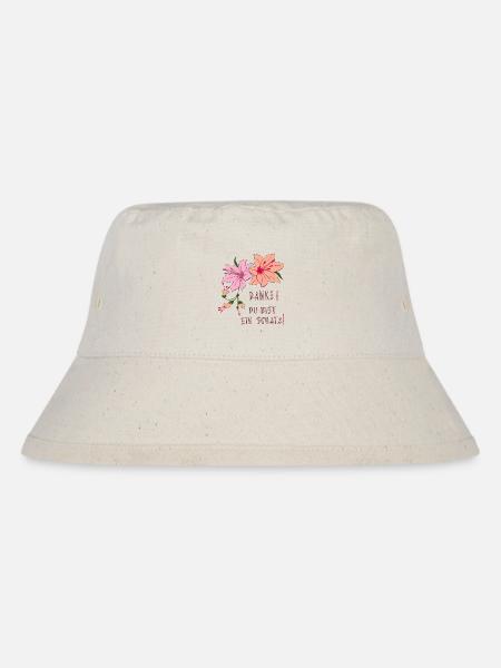 Danke, Du bist ein Schatz - Stanley/Stella recycelter Bucket Hat - Naturweiß