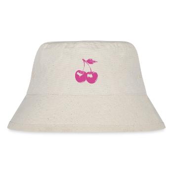 Retro Cherry Motif – Pink Rockabilly Look - Stanley/Stella Recycled Bucket Hat - natural - Front