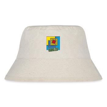 Abstraction of Squares - Stanley/Stella Recycled Bucket Hat - natural - Front