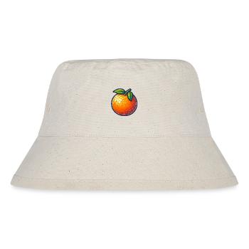 Vintage Bauernhof Zitrus Illustration - Stanley/Stella recycelter Bucket Hat - Naturweiß - Vorne