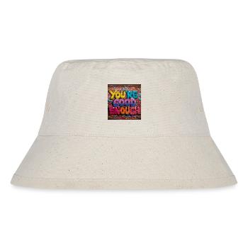 Inspiring Graffiti Text Art - Stanley/Stella Recycled Bucket Hat - natural - Front