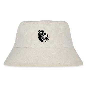 Ying Yang Dachs Pärchen - Stanley/Stella recycelter Bucket Hat - Naturweiß - Vorne