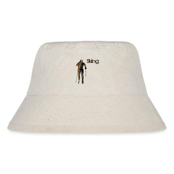 Cross-country skiing - Stanley/Stella Recycled Bucket Hat - natural - Front