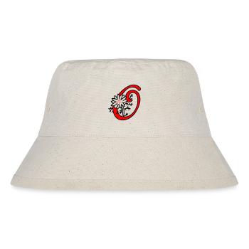 Letter O Initial - Stanley/Stella Recycled Bucket Hat - natural - Front