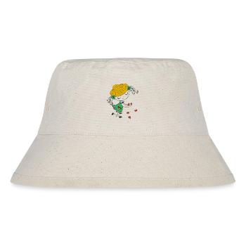 Fille au chapeau de paille et à la coccinelle - Bob recyclé Stanley/Stella - blanc naturel - Devant