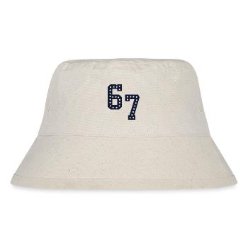 Number Lights 67 - Stanley/Stella recycelter Bucket Hat - Naturweiß - Vorne