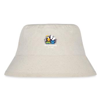 Lustiges Putzen Design - Stanley/Stella recycelter Bucket Hat - Naturweiß - Vorne