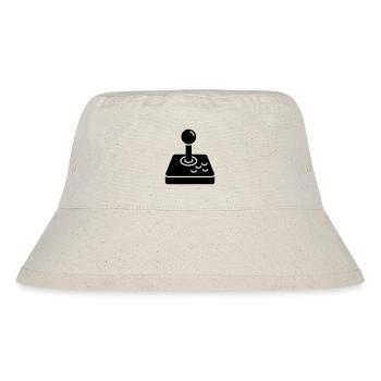 Retro Joystick Arcade Icon - Stanley/Stella Recycled Bucket Hat - natural - Front