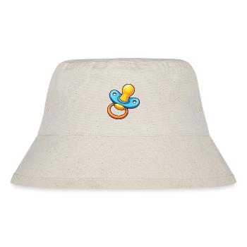 Schnuller Cartoon Baby - Stanley/Stella recycelter Bucket Hat - Naturweiß - Vorne