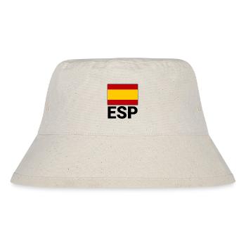 Sporty Spain flag with ESP abbreviation - Stanley/Stella Recycled Bucket Hat - natural - Front
