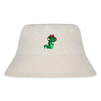 Petite chemise fantastique style serpent lézard fantastique - Bob recyclé Stanley/Stella - blanc naturel - Devant